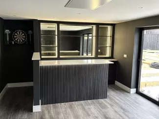 converted garage to garden room