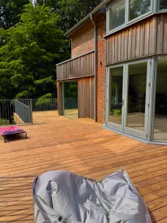 hardwood decking installation