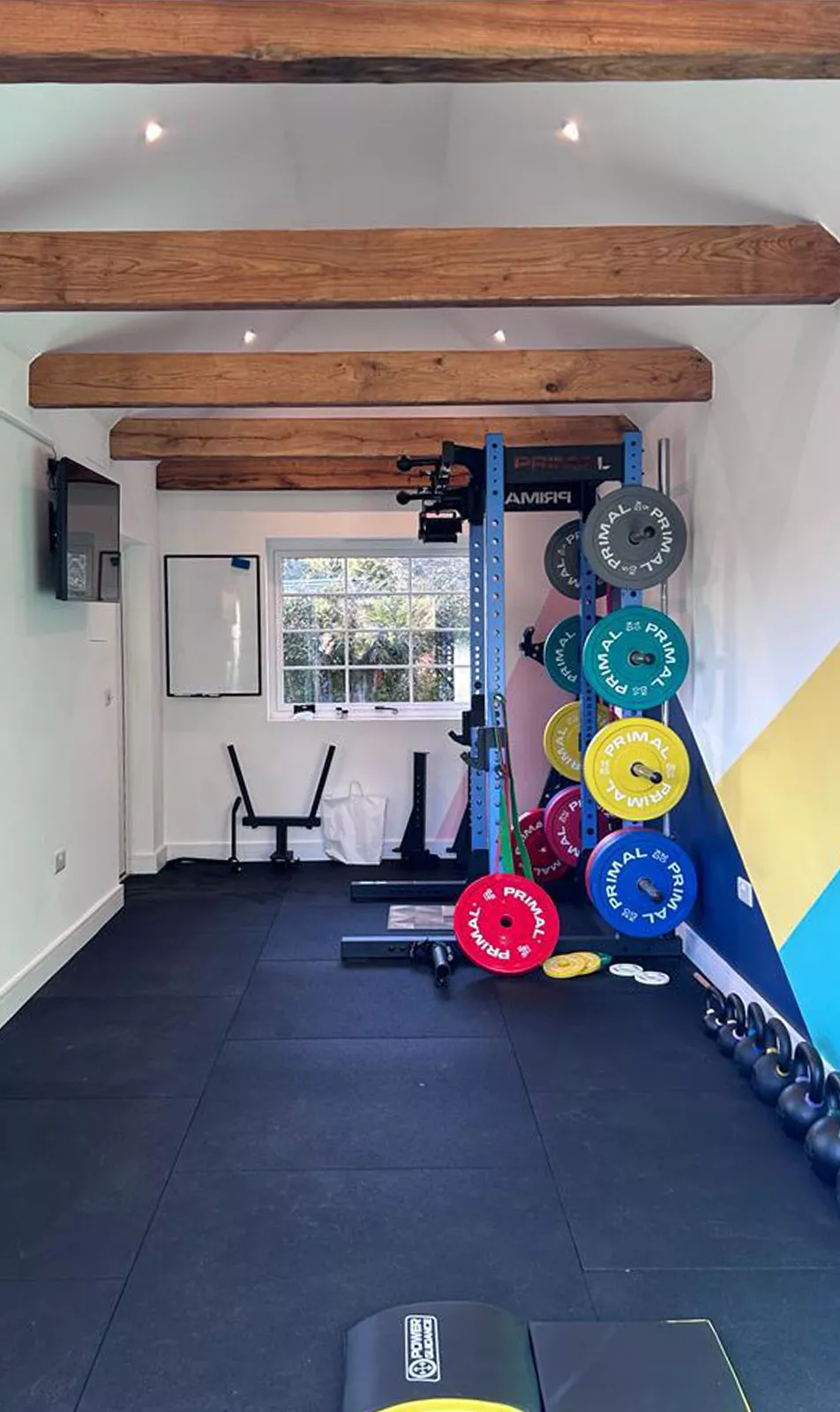 Garage gym conversion 